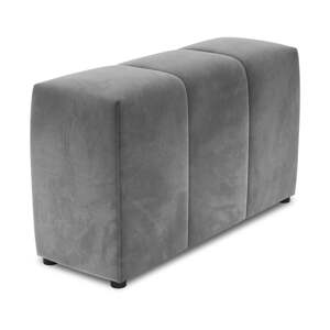 Sivi baršunasti naslon za modularnu sofu Rome Velvet - Cosmopolitan Design