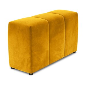 Žuti baršunasti naslon za modularnu sofu Rome Velvet - Cosmopolitan Design