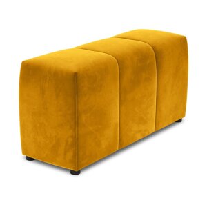 Žuti baršunasti naslon za ruke za modularnu sofu Rome Velvet - Cosmopolitan Design
