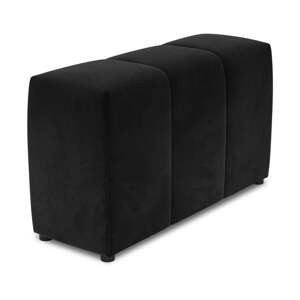 Crni baršunasti naslon za modularnu sofu Rome Velvet - Cosmopolitan Design