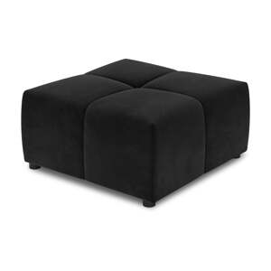 Crni baršunasti kauč modul Rome Velvet - Cosmopolitan Design