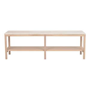 Bijeli konzolni stol s kamenom pločom 140x40 cm Orwel - Rowico