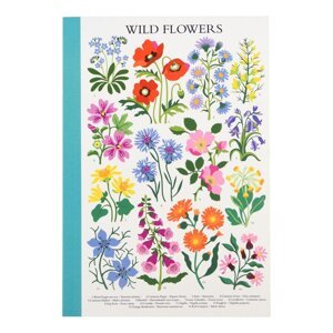 Bilježnica 60 stranica A5 format Wild Flowers - Rex London