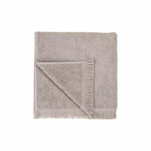 Sivi/smeđi pamučan ručnik 50x100 cm FRINO – Blomus