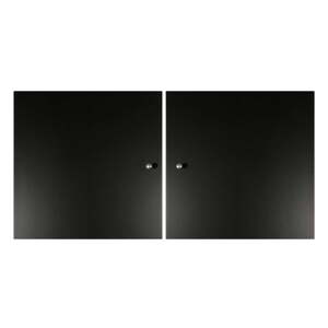 Crna vrata za modularni sustav polica 2 kom 32x33 cm Mistral Kubus - Hammel Furniture
