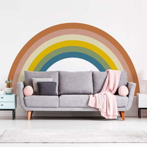 Dječja zidna naljepnica 158x87 cm Pastel Rainbow - Ambiance