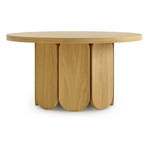 Okrugli stolić s pločom u dekoru hrasta 78x78 cm Soft - Woodman