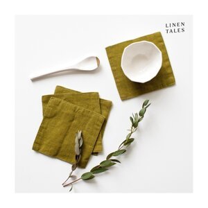 Kaki platneni podmetači u setu od 4 kom - Linen Tales