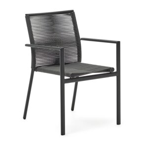 Tamno siva metalna vrtna stolica Culip – Kave Home