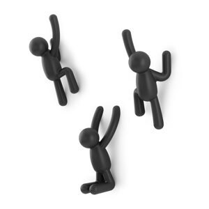 Zidne plastične kuke u setu od 3 kom Buddy - Umbra