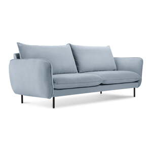 Svijetloplava baršunasta sofa 160 cm Vienna - Cosmopolitan Design