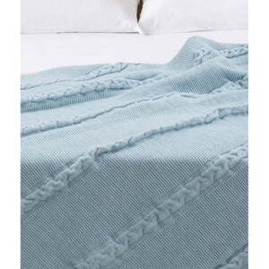 Plavi prekrivač 200x220 cm Trenza – Oyo Concept