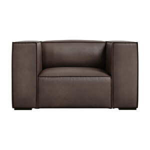 Smeđa kožna fotelja Madame - Windsor & Co Sofas