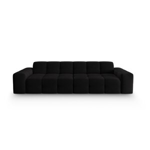 Crna baršunasta sofa 255 cm Kendal - Micadoni Home
