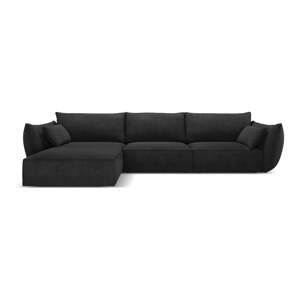 Tamno siva kutna garnitura (lijevi kut) Vanda - Mazzini Sofas