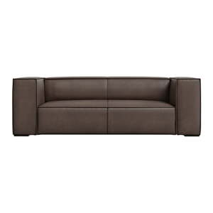 Smeđa kožna sofa 212 cm Madame - Windsor & Co Sofas