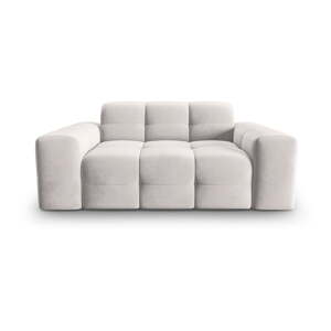 Svijetlo siva baršunasta sofa 156 cm Kendal - Micadoni Home