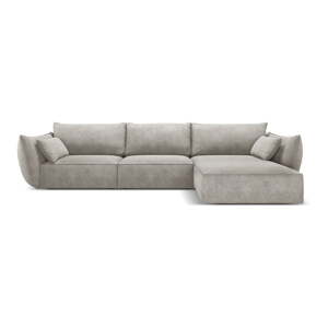 Svijetlo siva kutna garnitura (desni kut) Vanda - Mazzini Sofas