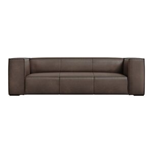 Smeđa kožna sofa 227 cm Madame - Windsor & Co Sofas