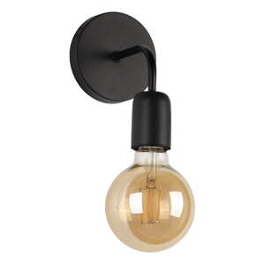 Crna metalna zidna lampa Mosso - Squid Lighting