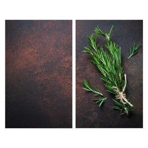 Poklopci za štednjake od kaljenog stakla u setu od 2 kom 52x30 cm Rosemary - Allstar