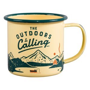 Bež emajlirana šalica 0.325 l Outdoors is Calling – Gentlemen's Hardware