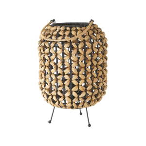Crna/natur stolna lampa (visina 30 cm) – Casa Selección