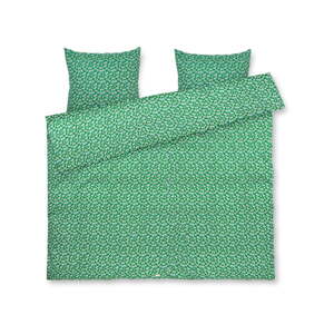 Zelena posteljina za bračni krevet-za produženi krevet od pamučnog satena 200x220 cm Pleasantly – JUNA
