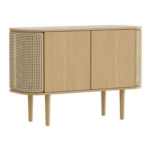 Niska komoda u dekoru hrasta u prirodnoj boji 109x75 cm Treasures – UMAGE