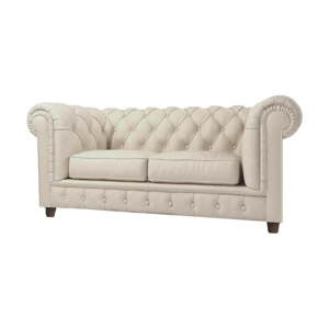 Krem baršunasta sofa 184 cm Cambridge - Ropez
