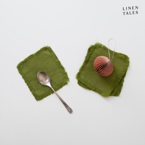 Zeleni podmetači za čaše u setu 4 kom – Linen Tales