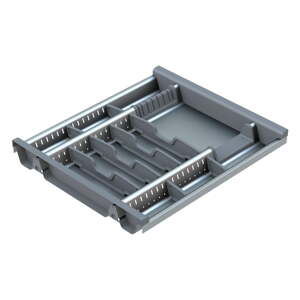 Sivi organizator pribora 53 x 46 cm Flexo – Elletipi