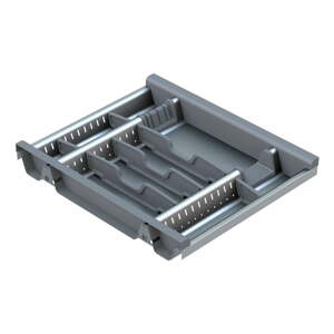 Sivi organizator pribora 38 x 46 cm Flexo – Elletipi