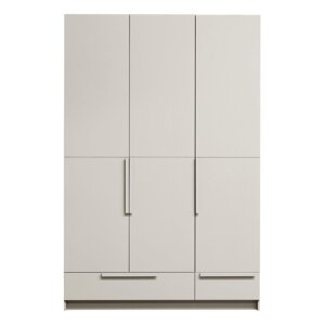 Krem modularni garderobni ormar od masivnog bora 142x215 cm Pure – WOOOD
