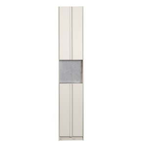 Krem modularna škrinja za pohranu od masivnog bora 40x210 cm Basu – WOOOD