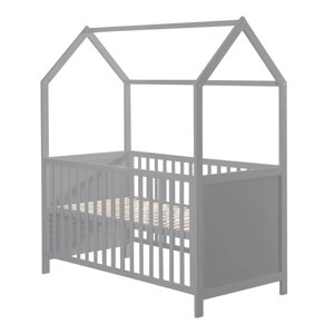 Sivi dječji krevet 70x140 cm – Roba
