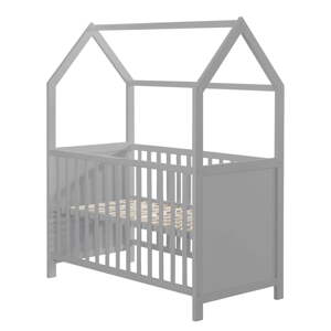 Sivi dječji krevet 60x120 cm – Roba