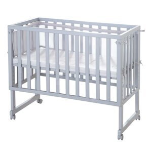 Sivi dječji krevet 90x45 cm – Roba