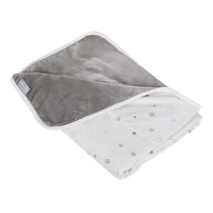 Bijela/siva pamučna deka za bebe 80x80 cm Strenenzauber – Roba