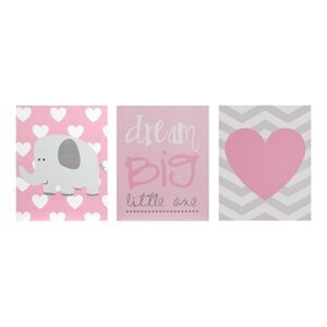 Dječje slike u setu 3 kom 16x20 cm Dream Big – Premier Housewares