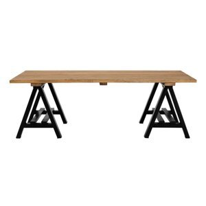 Stolić za kavu s pločom stola od borovine u prirodnoj boji 80x140 cm Hampstead – Premier Housewares