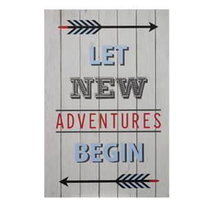 Dječja slika 30x45 cm Let New Adventures Begin – Premier Housewares