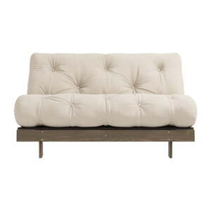Bež/krem sklopiva sofa 140 cm Roots – Karup Design