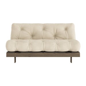Bež/krem sklopiva sofa 160 cm Roots – Karup Design