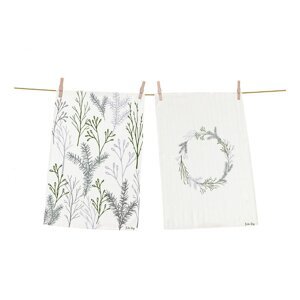 Pamučna kuhinjska krpa 2 kom 50x70 cm Christmas Twigs – Butter Kings