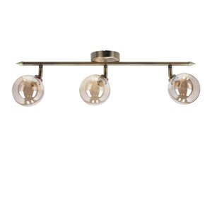 Stropna svjetiljka u brončanoj boji sa staklenim sjenilom ø 10 cm Rodia – Candellux Lighting