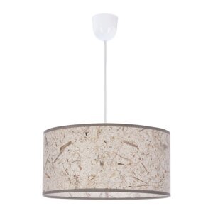 Bež viseća svjetiljka s tekstilnim sjenilom ø 30 cm Papirus – Candellux Lighting