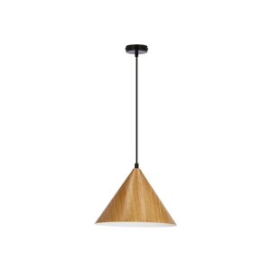 Smeđa viseća svjetiljka sa staklenim sjenilom ø 25 cm Dunca – Candellux Lighting
