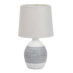 Svijetlo siva stolna lampa s tekstilnim sjenilom (visina 35 cm) Ambon – Candellux Lighting