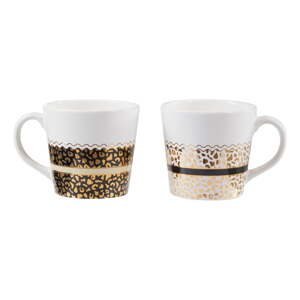 Bijele/u zlatnoj boji šalice u setu 2 kom od kamenine 300 ml London – Premier Housewares